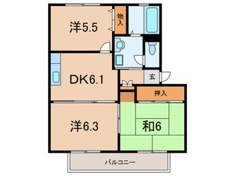 間取図 フレグランス日下部