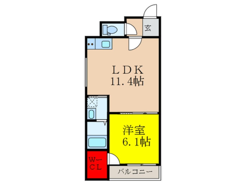 間取図 フジパレス豊里Ⅲ番館