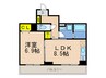 ナッツテラス神戸 1LDKの間取り