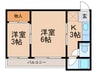さつき マンション 2Kの間取り