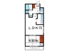 ハ－モニ－Ａ 1LDKの間取り