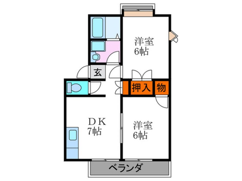 間取図 ジョイフルやまばな