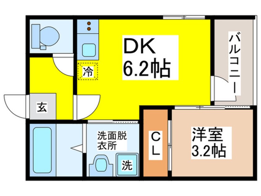 間取図 ハーモニーテラス住吉Ⅱ