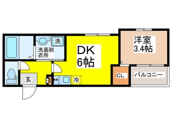 間取図 ハーモニーテラス住吉Ⅱ