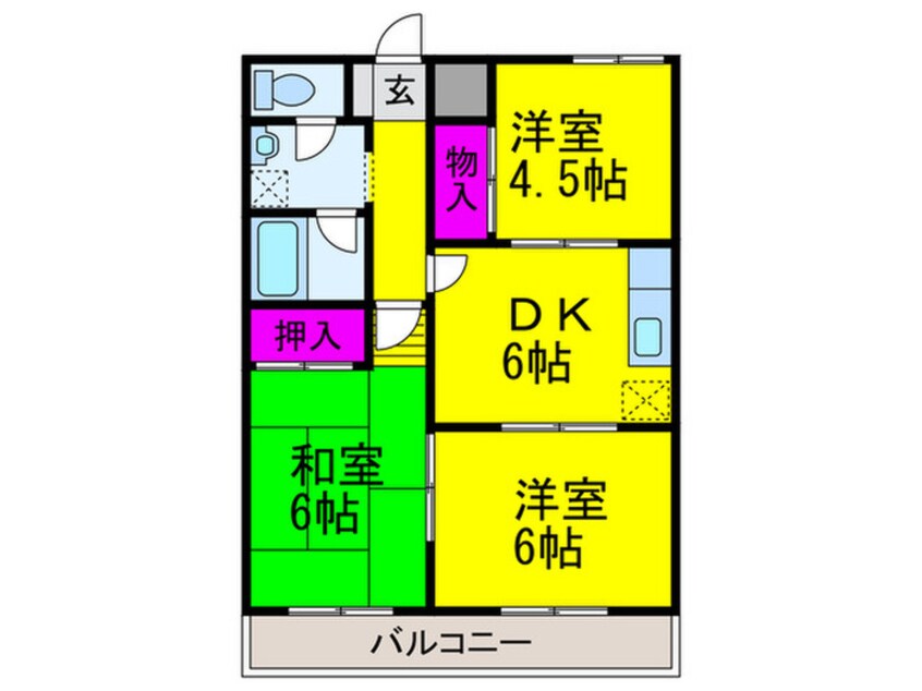 間取図 ファミール幸