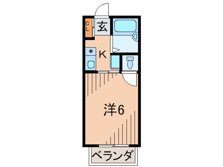 間取図 ルシェ－ル甲東園