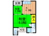 いち恵荘 2Kの間取り