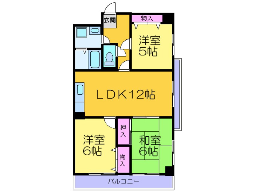 間取図 エコ－ハイツ