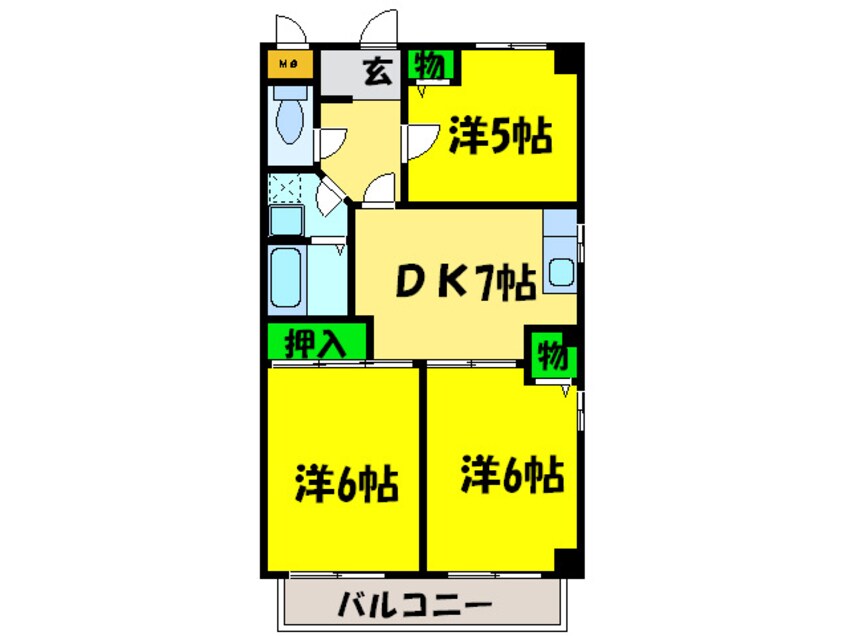 間取図 サンコ－トウィング