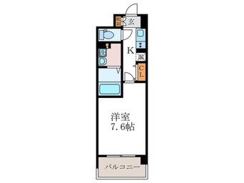 間取図 インベスト京都白川（702）