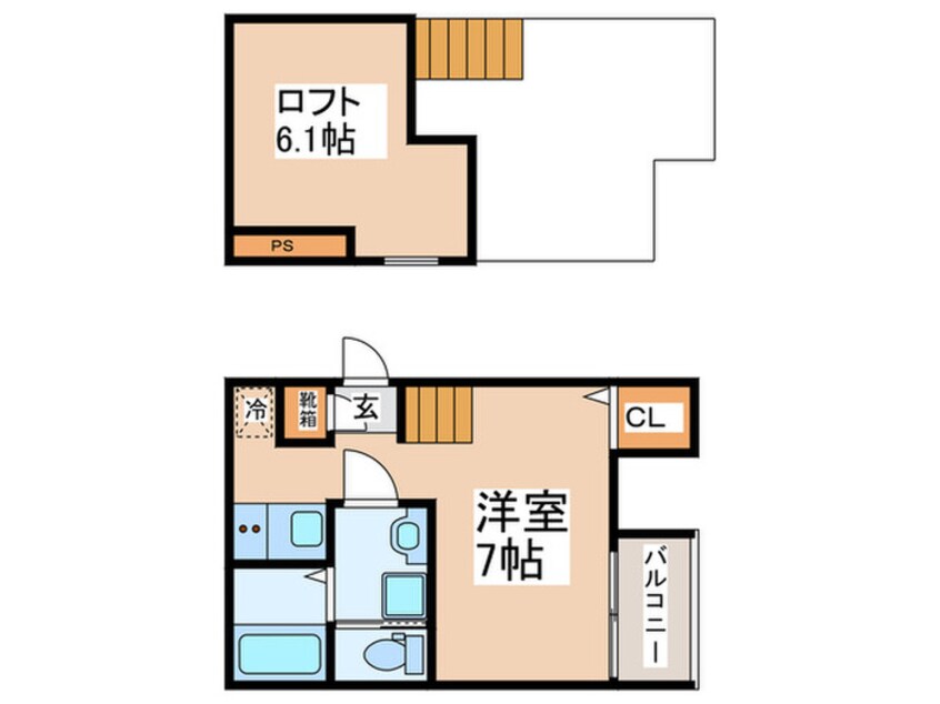 間取図 ハーモニーテラス墨江