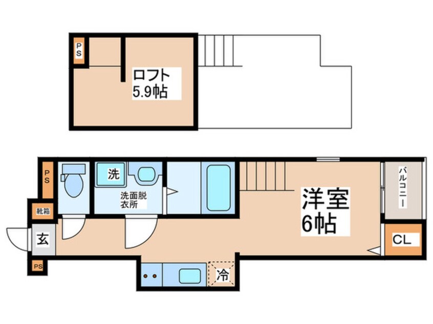 間取図 ハーモニーテラス墨江