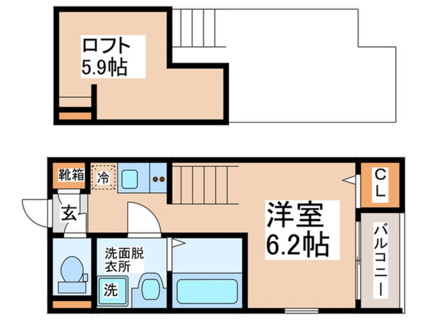 間取図 ハーモニーテラス墨江