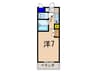 エスポワ－ル 1Kの間取り