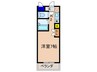 エスポワ－ル 1Kの間取り