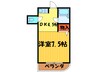 ファインルーム１５ 1Kの間取り