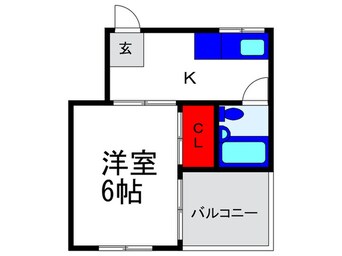 間取図 ベルシャンブル大栄