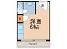 プチシャトー徳井 1Rの間取り