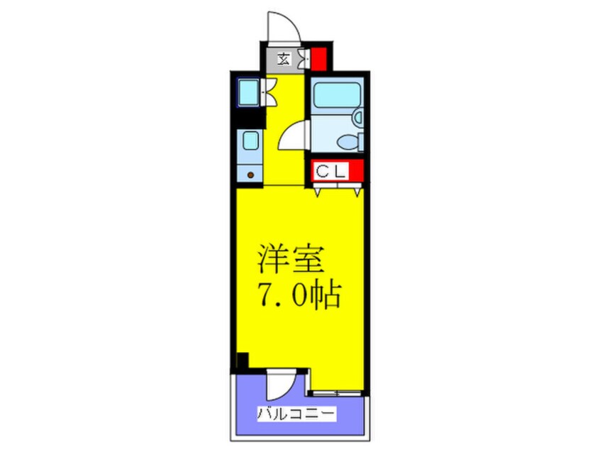 間取図 レバンガ天神橋AP