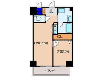 間取図 レバンガ天神橋AP