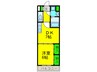 ROYAL　ISHIZU 1DKの間取り