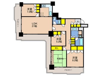 間取図 ポートピアプラザA棟（1404）