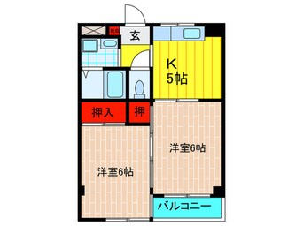 間取図 シティライフ(202)