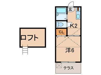 間取図 ロ－リエ霞ヶ丘