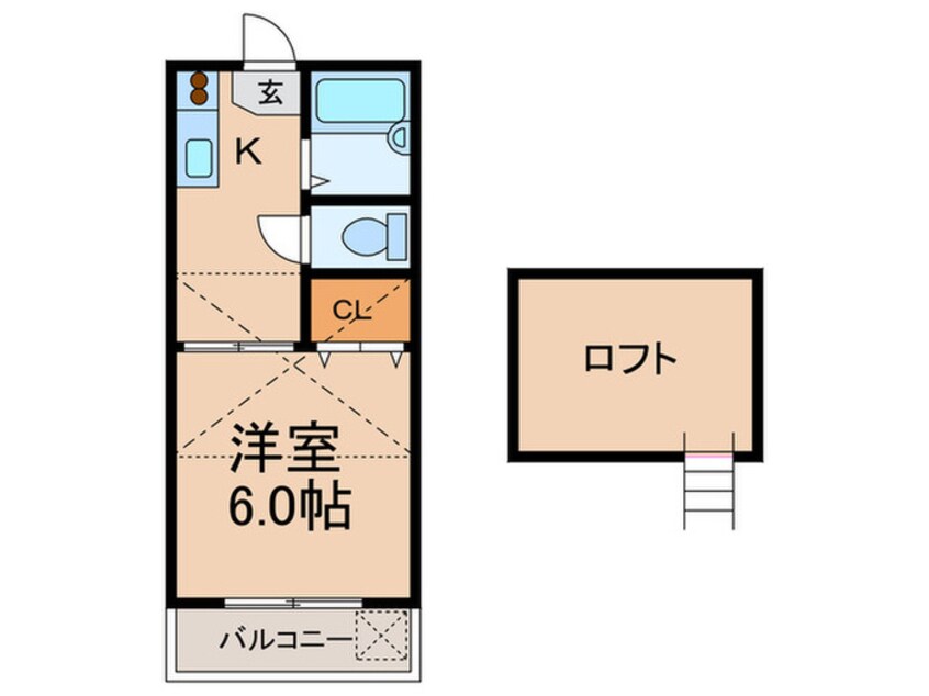 間取図 ロ－リエ霞ヶ丘