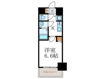 間取図 エスライズ京都河原町(302)