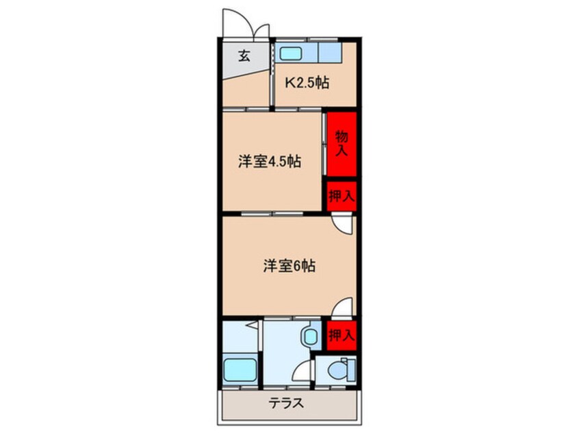 間取図 永田貸家