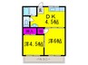 上田ハイツ 2DKの間取り