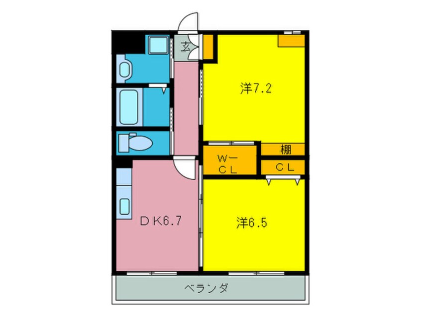 間取図 サンハイム松原