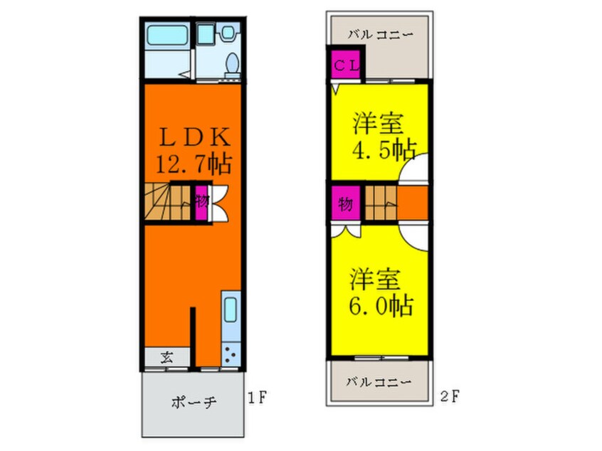 間取図 レヴフォーム鳥飼野々