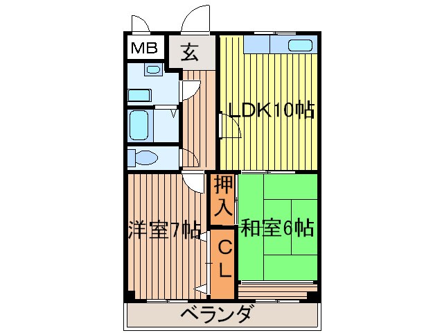 間取り図 アメニティＫ＆ＳパートⅡ