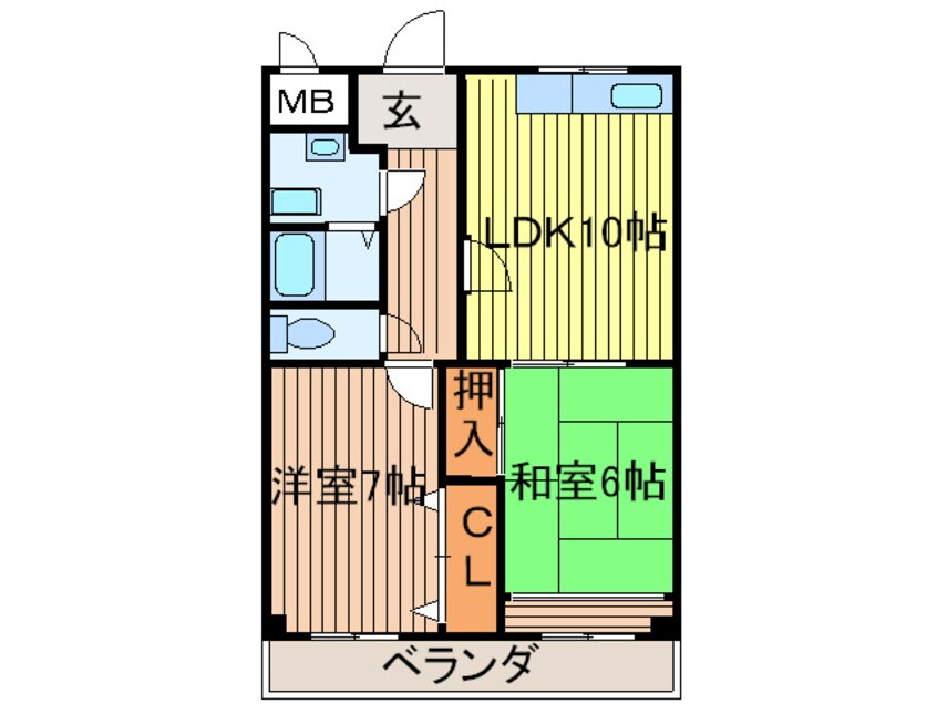 間取図 アメニティＫ＆ＳパートⅡ