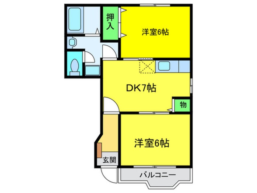 間取図 ブル－メ・バ－ジェ