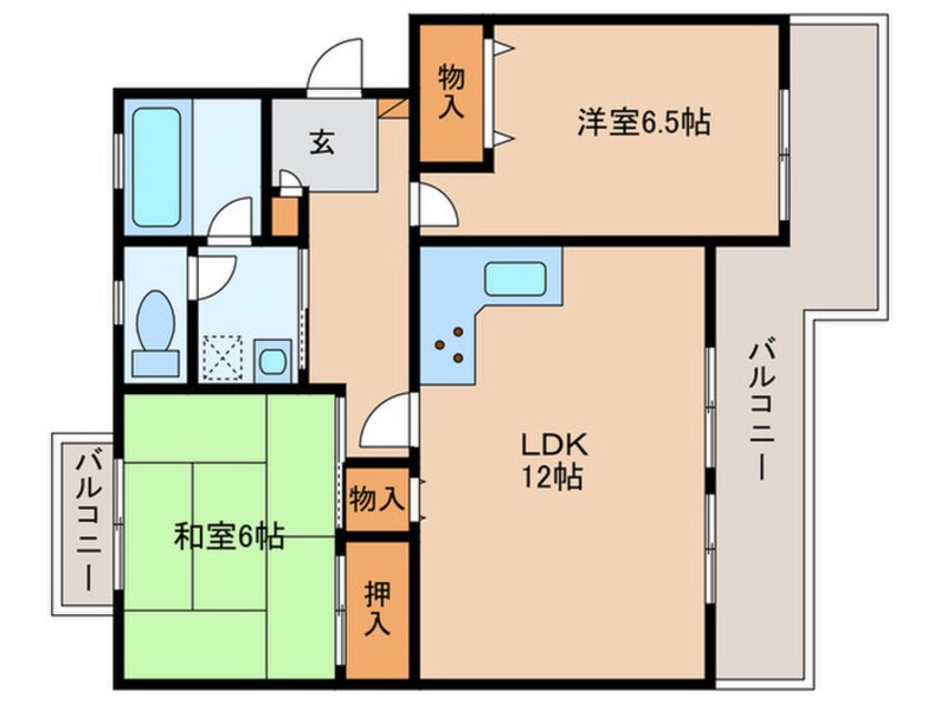 間取図 ラスディ守山