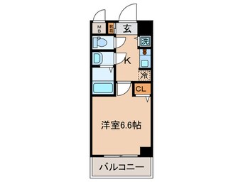 間取図 エスライズ京都河原町(402)
