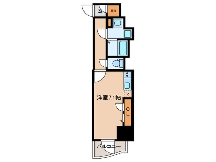 間取図 Metrosa谷町六丁目South