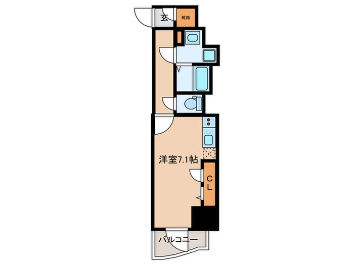 間取り図 Metrosa谷町六丁目South
