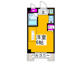 間取図 ベルネージュ峯尾