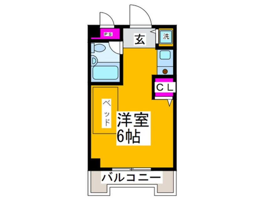 間取図 ベルネージュ峯尾