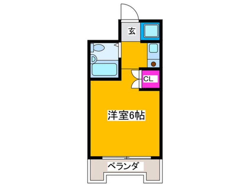 間取図 ベルネージュ峯尾