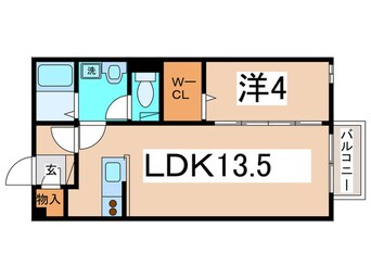 間取図 カ－サエクレ－ルＡ棟