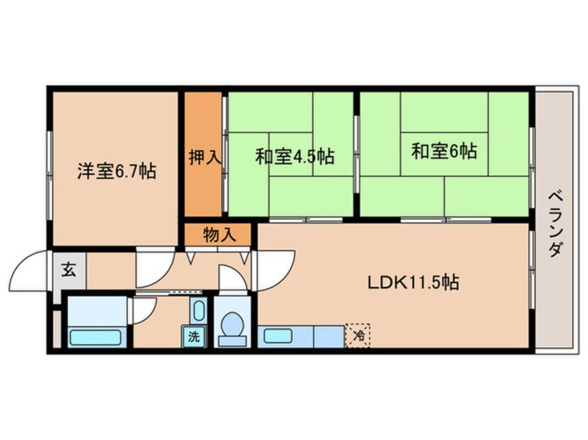 間取図 グラシィオ草津