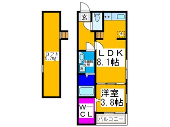 間取図 ルミエール出戸