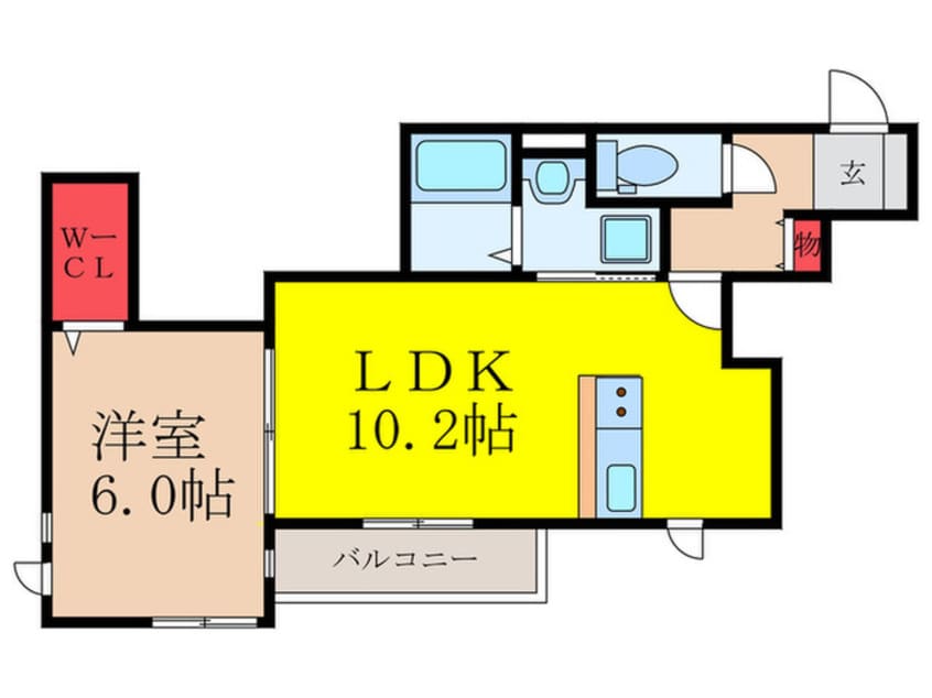 間取図 ハイム　ミニョン西中条