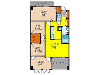 間取図 サンライズ緑丘