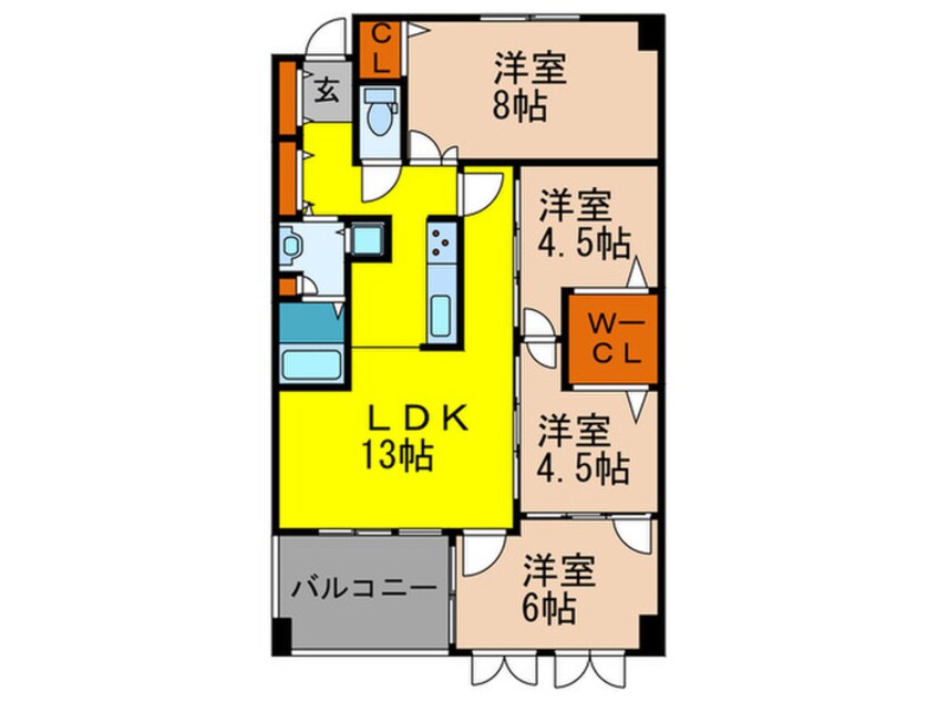 間取図 サンライズ緑丘